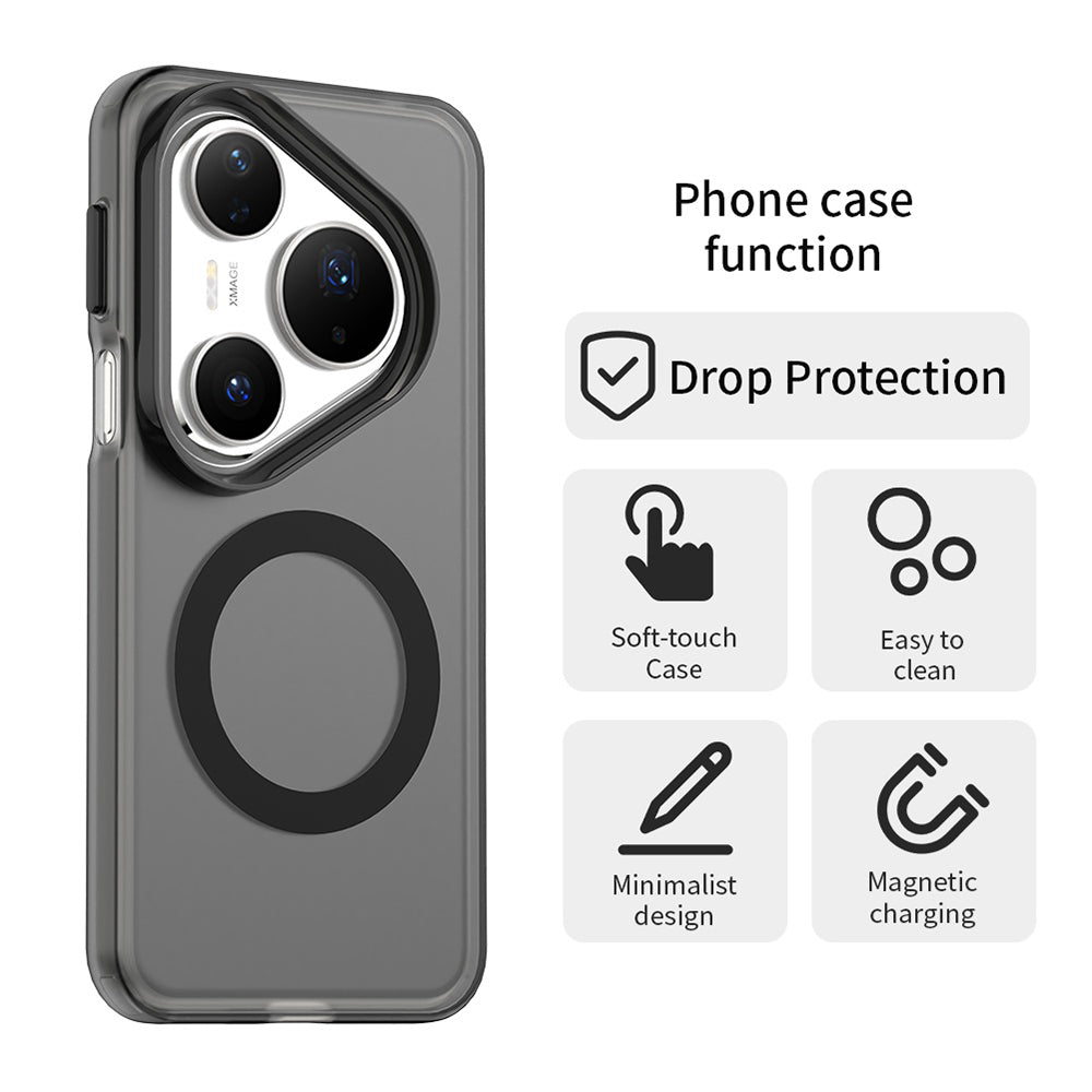 MagSafe ovitek za Huawei Pura 80 Pro, Techsuit, CandyCase, Črn