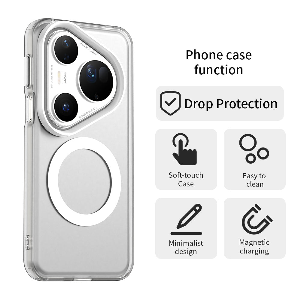MagSafe ovitek za Huawei Pura 80 Ultra, Techsuit, CandyCase, Bela