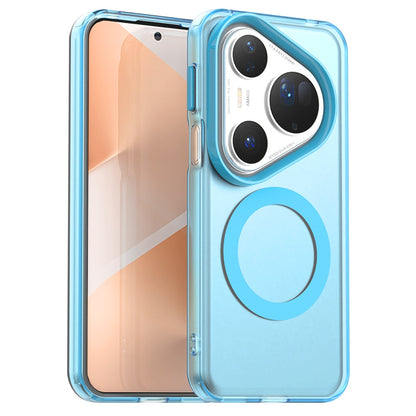 MagSafe ovitek za Huawei Pura 80 Ultra, Techsuit, CandyCase, modra