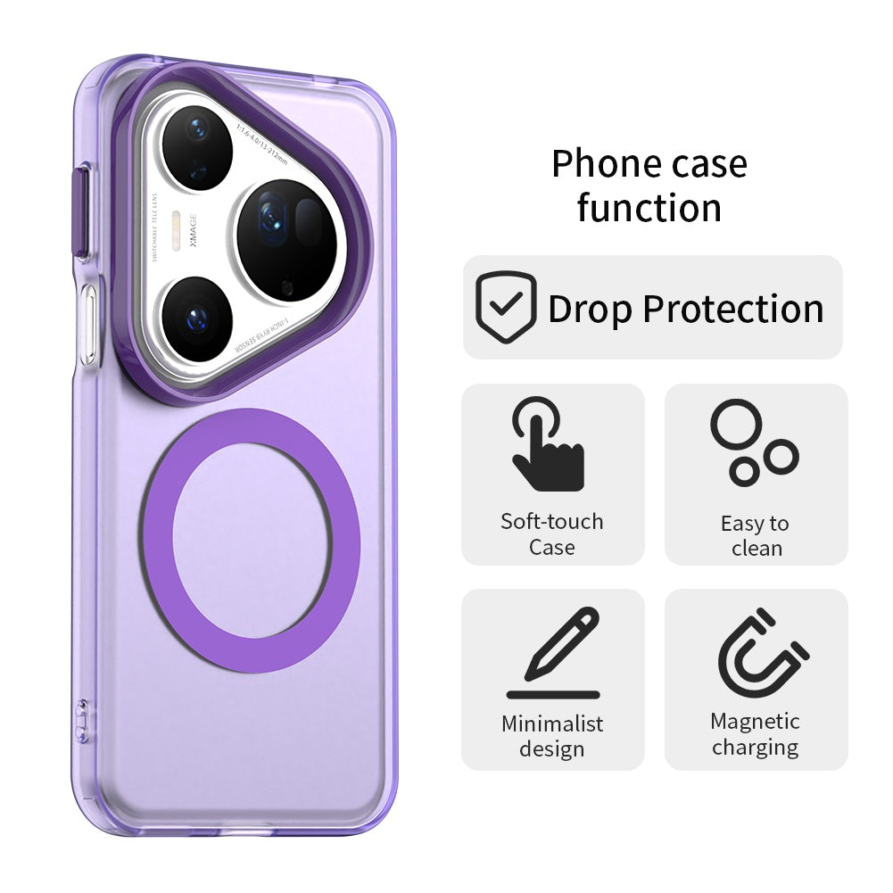 MagSafe ovitek za Huawei Pura 80 Ultra, Techsuit, CandyCase, Vijolična