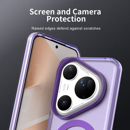 MagSafe ovitek za Huawei Pura 80 Ultra, Techsuit, CandyCase, Vijolična