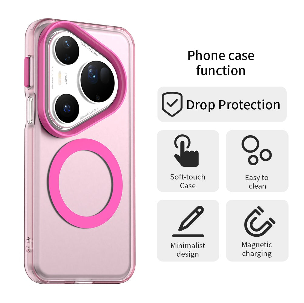MagSafe ovitek za Huawei Pura 80 Ultra, Techsuit, CandyCase, roza