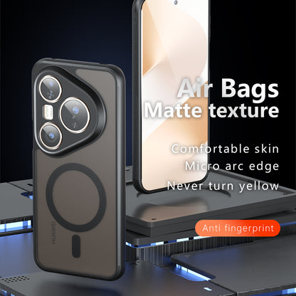 MagSafe ovitek za Huawei Pura 80 Ultra, Techsuit, PureFrost, Črna satenasta