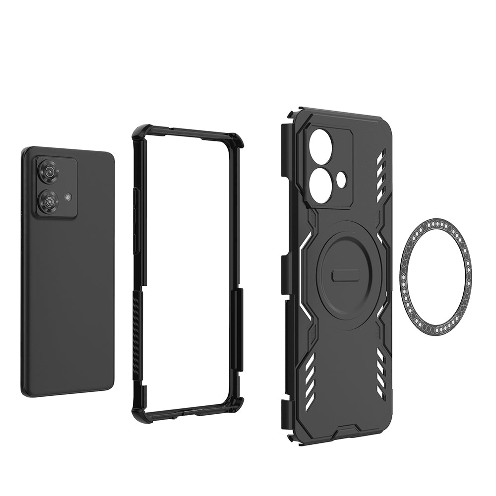 MagSafe ovitek za Motorola Edge 40 Neo, Techsuit, ArmorMag, modra