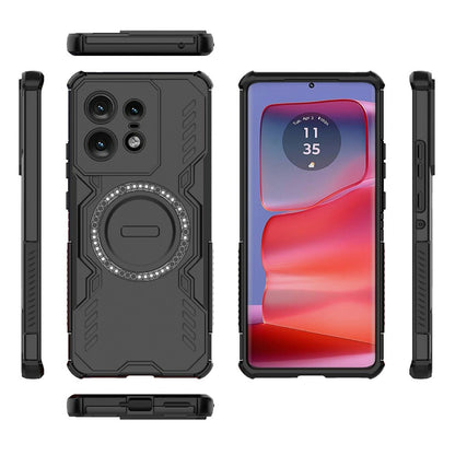 MagSafe ovitek za Motorola Edge 50 Pro, Techsuit, ArmorMag, Črn