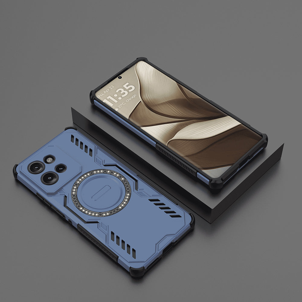 MagSafe ovitek za Motorola Edge 50, Techsuit, ArmorMag, modra