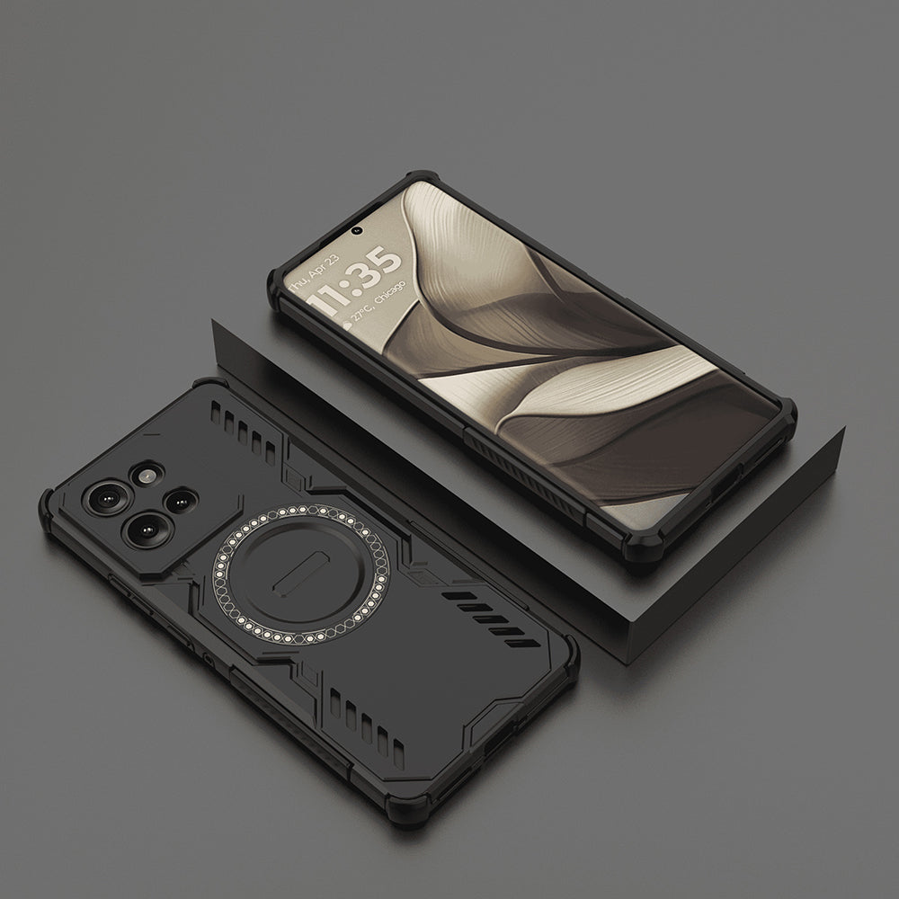 MagSafe ovitek za Motorola Edge 50, Techsuit, ArmorMag, Črn