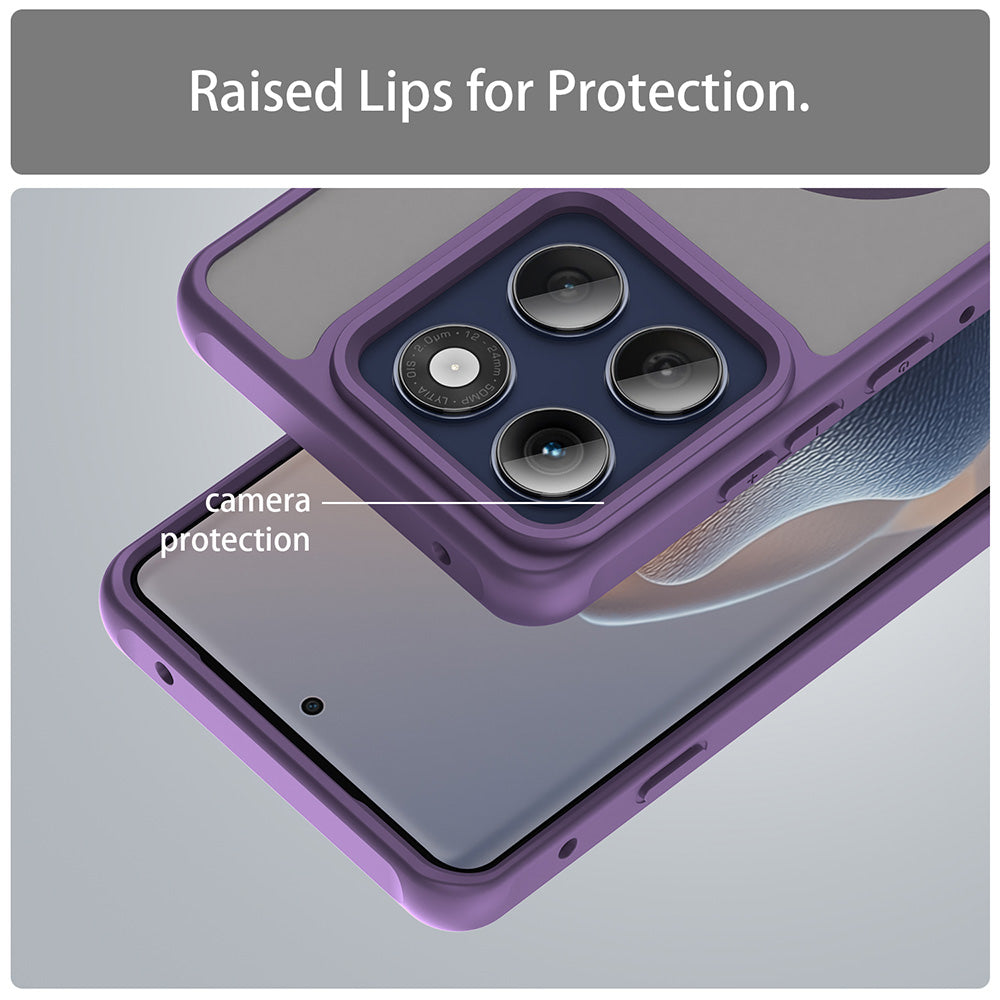 MagSafe ovitek za Motorola Edge 60 Pro, Techsuit, HaloFrost II (velika luknja za lečo), vijolična