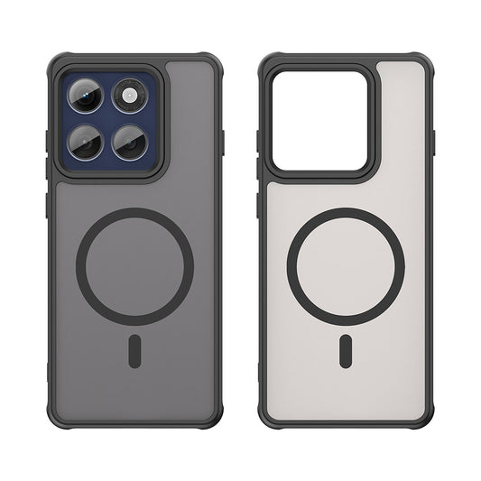 MagSafe ovitek za Motorola Edge 60 Pro, Techsuit, HaloFrost II (velik odprtina za lečo), črn