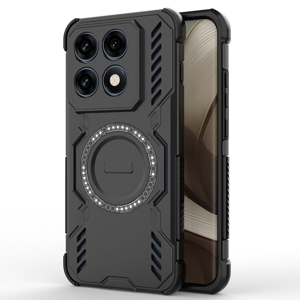 MagSafe Case for Motorola Edge 70 Pro, Techsuit, ArmorMag, Black