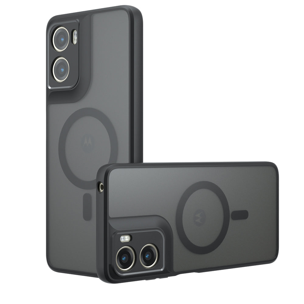 Ovitek MagSafe za Motorola Moto G06, Techsuit, PureFrost, Satenasto črn