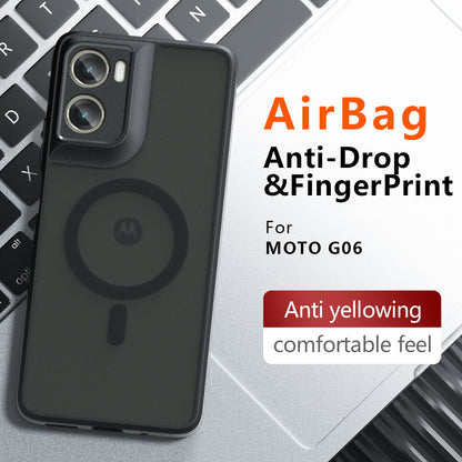 Ovitek MagSafe za Motorola Moto G06, Techsuit, PureFrost, Satenasto črn