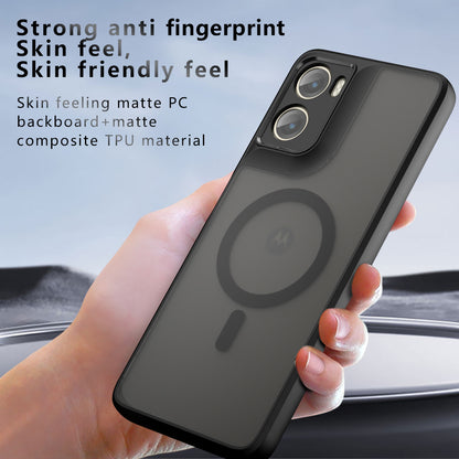 Ovitek MagSafe za Motorola Moto G06, Techsuit, PureFrost, Satenasto črn