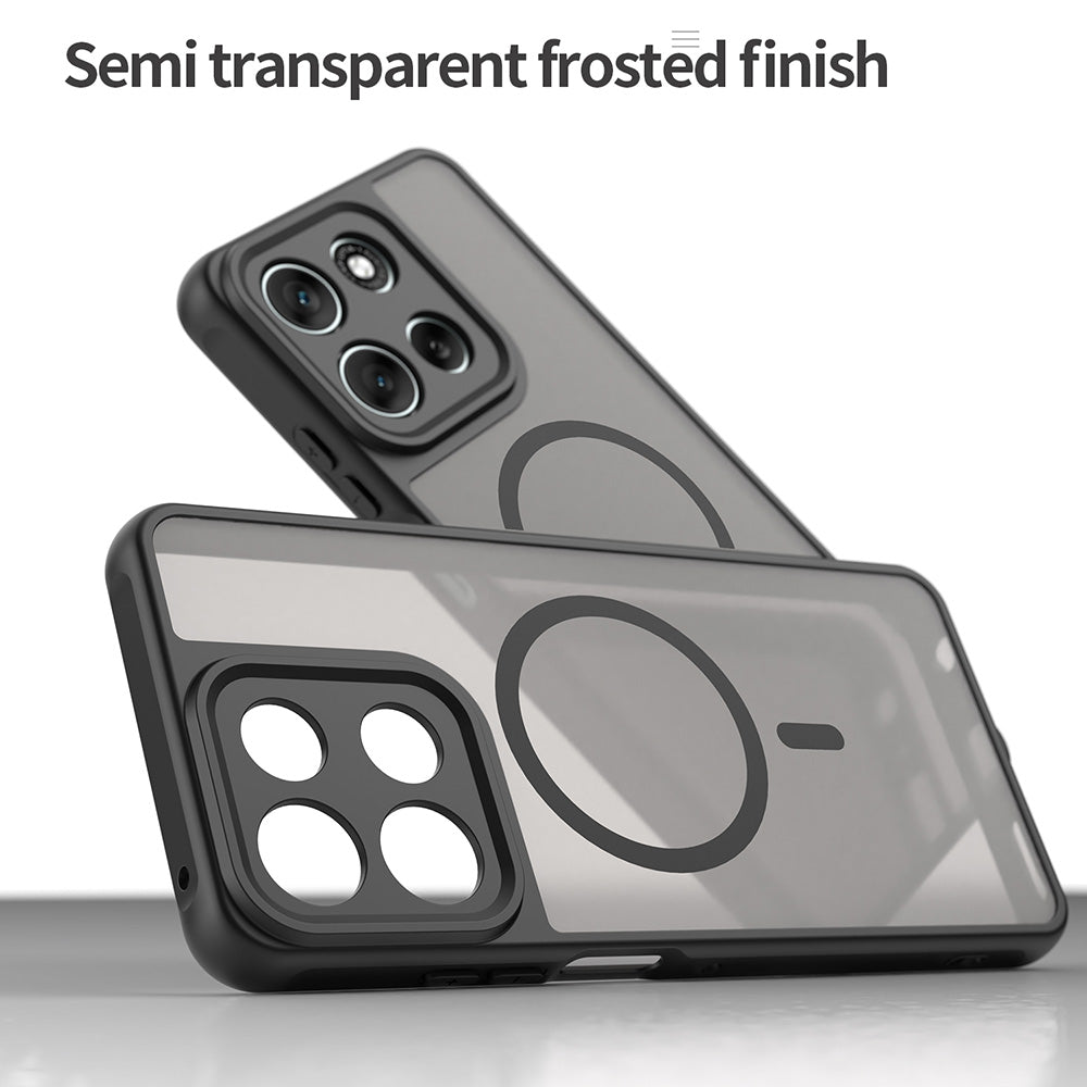 MagSafe ovitek za Motorola Moto G56, Techsuit, HaloFrost II, Črn