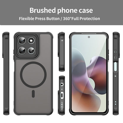 MagSafe ovitek za Motorola Moto G56, Techsuit, HaloFrost II, Črn