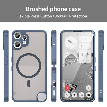 MagSafe ovitek za Nothing CMF Phone 2 Pro, Techsuit, HaloFrost II, temno modra