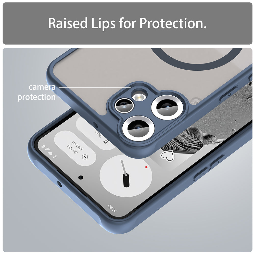 MagSafe ovitek za Nothing CMF Phone 2 Pro, Techsuit, HaloFrost II, temno modra