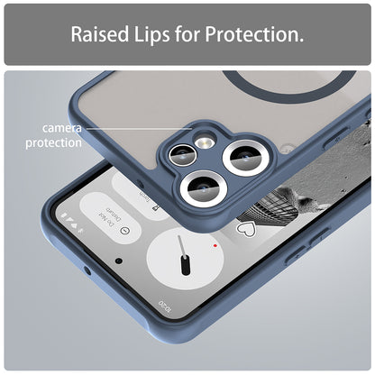 MagSafe ovitek za Nothing CMF Phone 2 Pro, Techsuit, HaloFrost II, temno modra