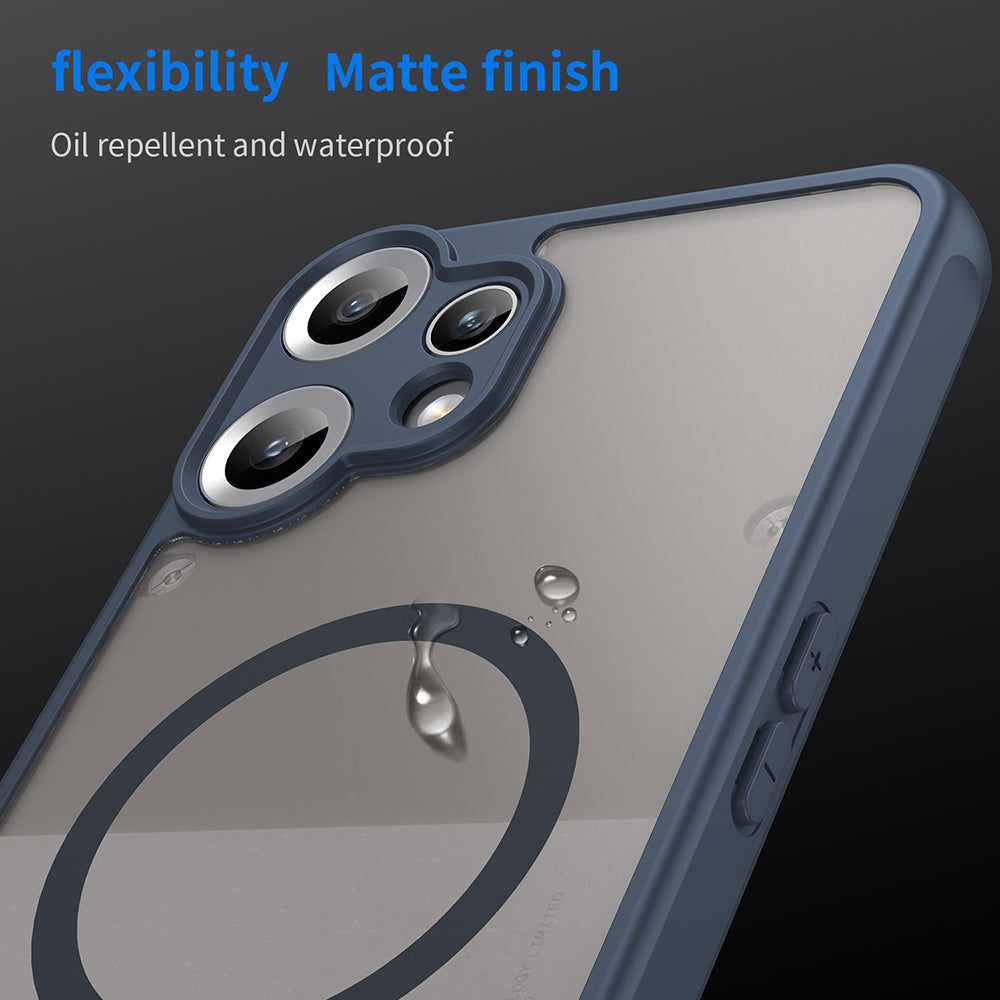 MagSafe ovitek za Nothing CMF Phone 2 Pro, Techsuit, HaloFrost II, temno modra