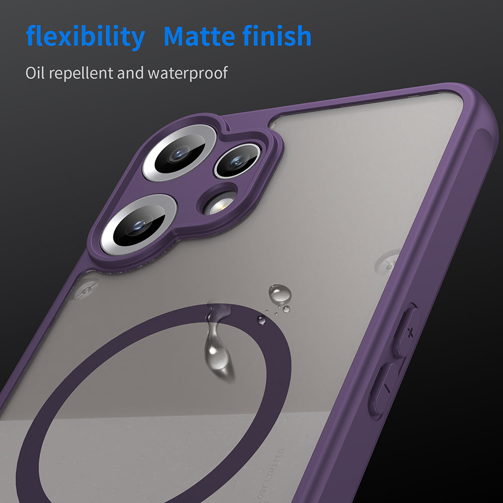MagSafe ovitek za Nothing CMF Phone 2 Pro, Techsuit, HaloFrost II, Vijoličen