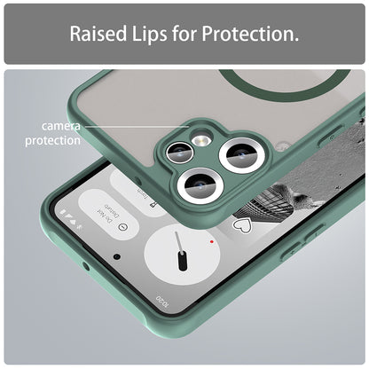 MagSafe ovitek za Nothing CMF Phone 2 Pro, Techsuit, HaloFrost II, Zelen