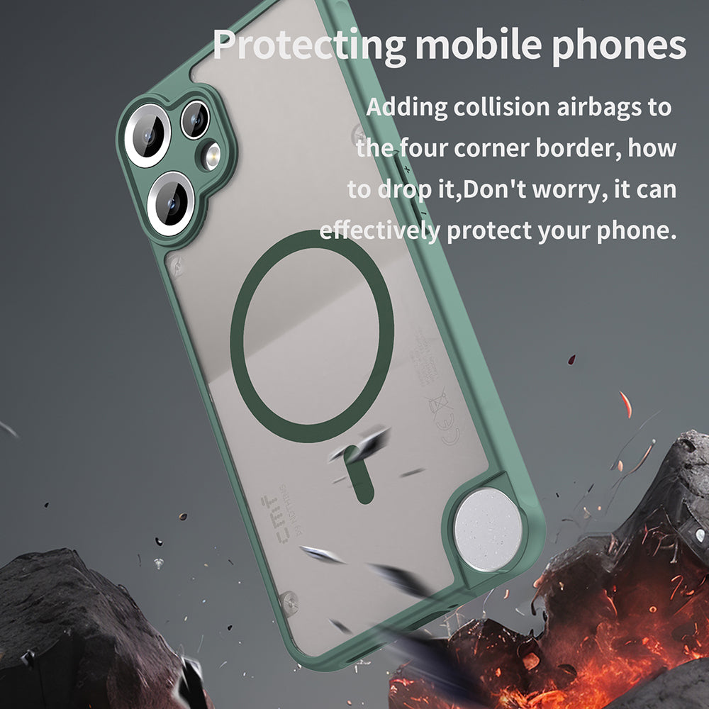 MagSafe ovitek za Nothing CMF Phone 2 Pro, Techsuit, HaloFrost II, Zelen