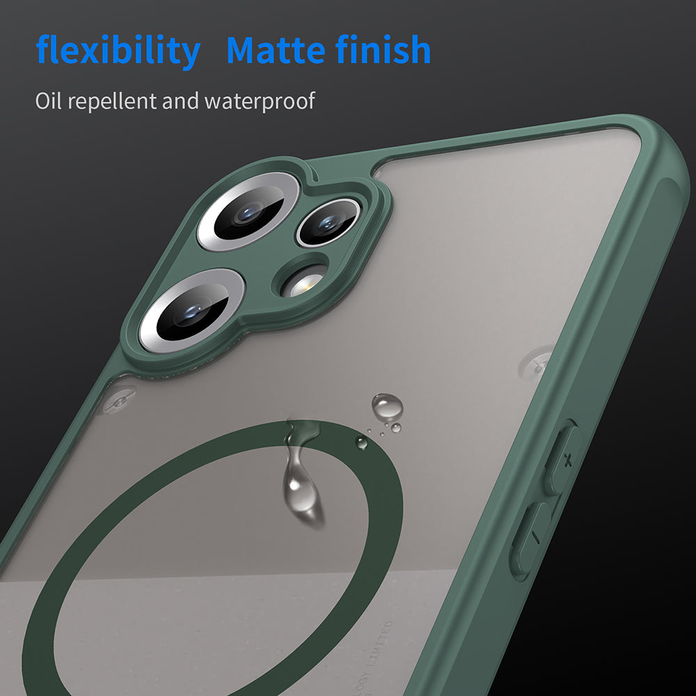 MagSafe ovitek za Nothing CMF Phone 2 Pro, Techsuit, HaloFrost II, Zelen