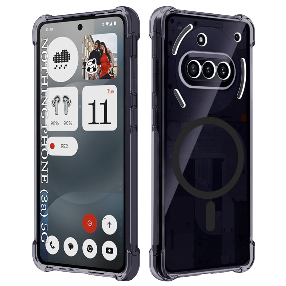 MagSafe ovitek za Nothing Phone (3a), Techsuit, prozoren proti udarcem, dimljen
