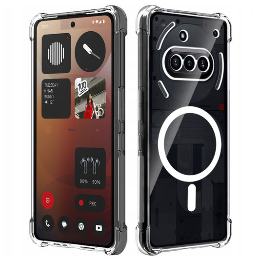 MagSafe ovitek za Nothing Phone (3a), Techsuit, odporen na udarce, prozoren