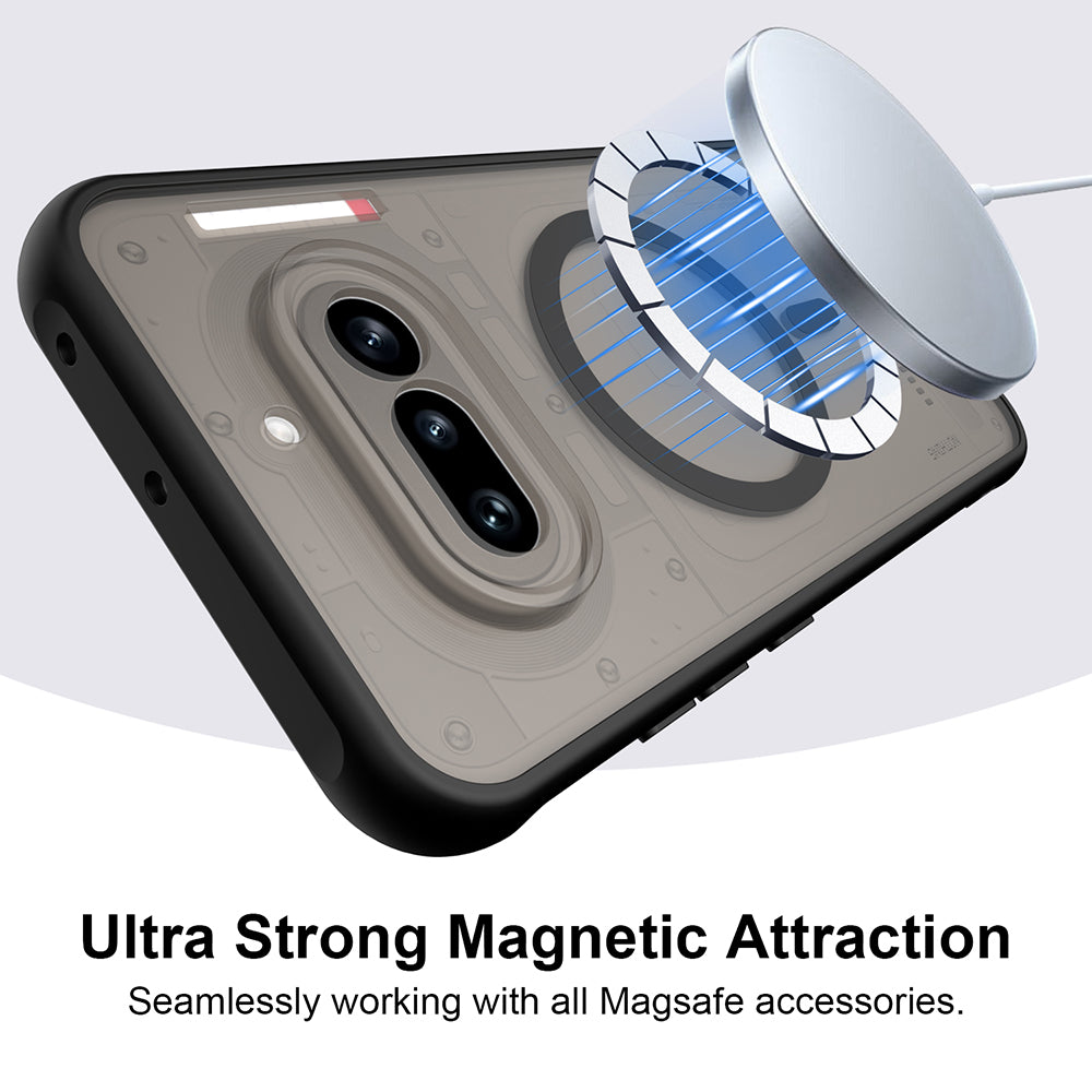 Ovitek MagSafe za Nothing Phone (4a) Pro, Techsuit, HaloFrost II, Črn