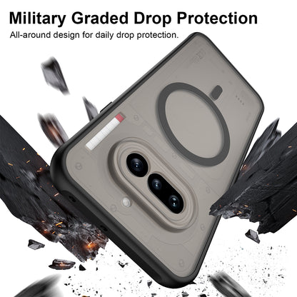 Ovitek MagSafe za Nothing Phone (4a) Pro, Techsuit, HaloFrost II, Črn