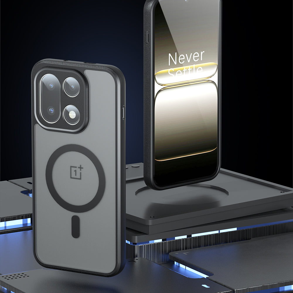 Ovitek MagSafe za OnePlus 15, Techsuit, PureFrost, Satenasto črn