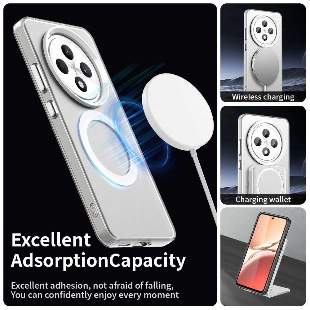 Ovitek MagSafe za Oppo A3 4G / A3 5G, Techsuit, CandyCase, bel