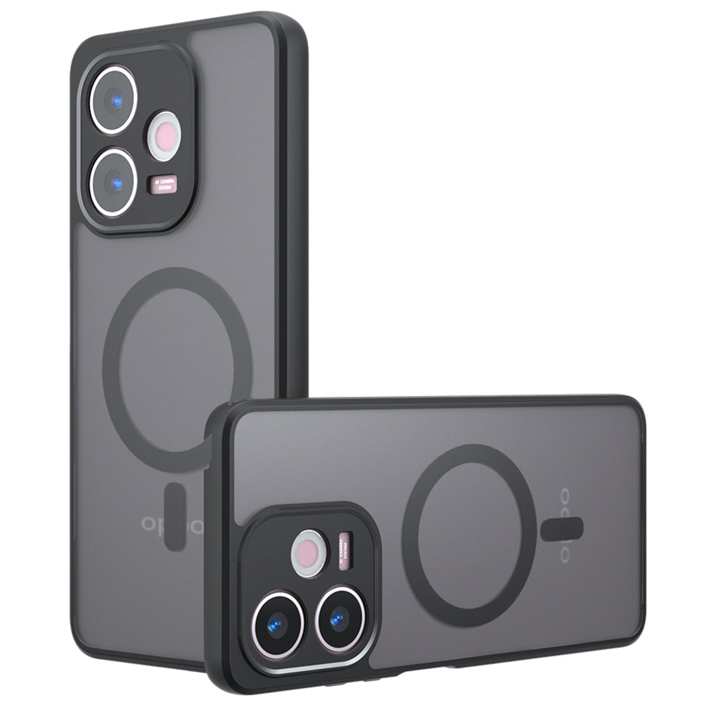 MagSafe ovitek za Oppo A5 Pro 4G / A5 Pro, Techsuit, PureFrost, Črn