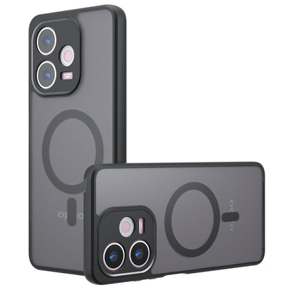 MagSafe ovitek za Oppo A5 Pro 4G / A5 Pro, Techsuit, PureFrost, Črn
