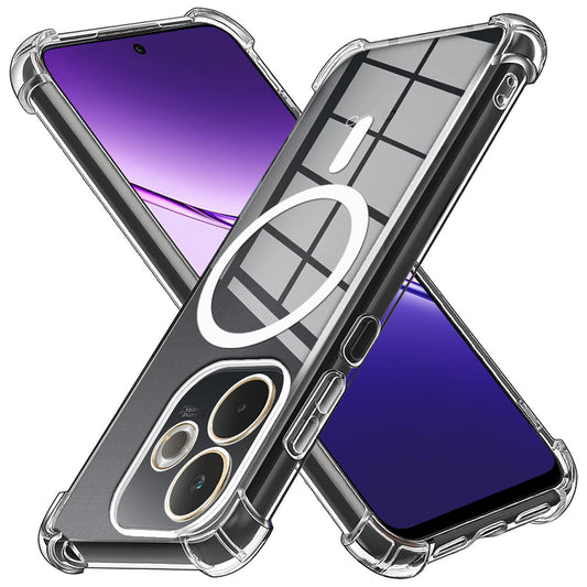 Ovitek MagSafe za Oppo A5 Pro 4G / A5 Pro, Techsuit, odporen na udarce, prozoren