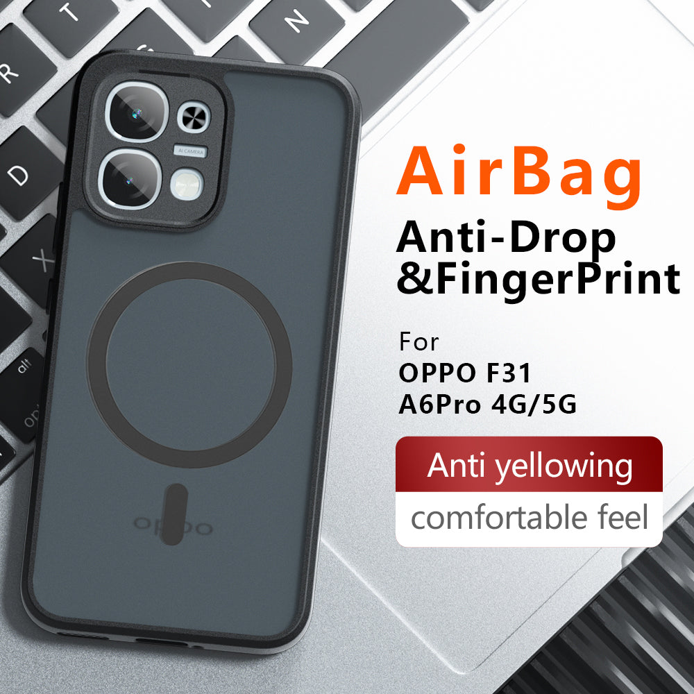MagSafe ovitek za Oppo A6 Pro 5G / A6 Pro 4G, Techsuit, PureFrost, mat črn