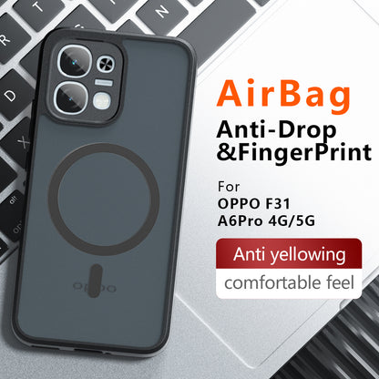 MagSafe ovitek za Oppo A6 Pro 5G / A6 Pro 4G, Techsuit, PureFrost, mat črn