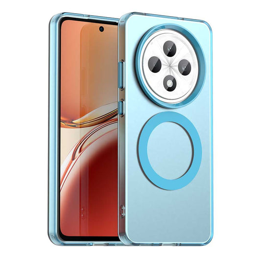 MagSafe ovitek za Oppo Reno12 FS 5G / Reno12 FS 4G / Reno12 F 4G / Reno12 F, Techsuit, CandyCase, modra