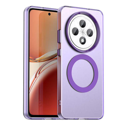 MagSafe ovitek za Oppo Reno12 FS 5G / Reno12 FS 4G / Reno12 F 4G / Reno12 F, Techsuit, CandyCase, Vijolična