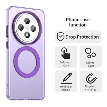MagSafe ovitek za Oppo Reno12 FS 5G / Reno12 FS 4G / Reno12 F 4G / Reno12 F, Techsuit, CandyCase, Vijolična