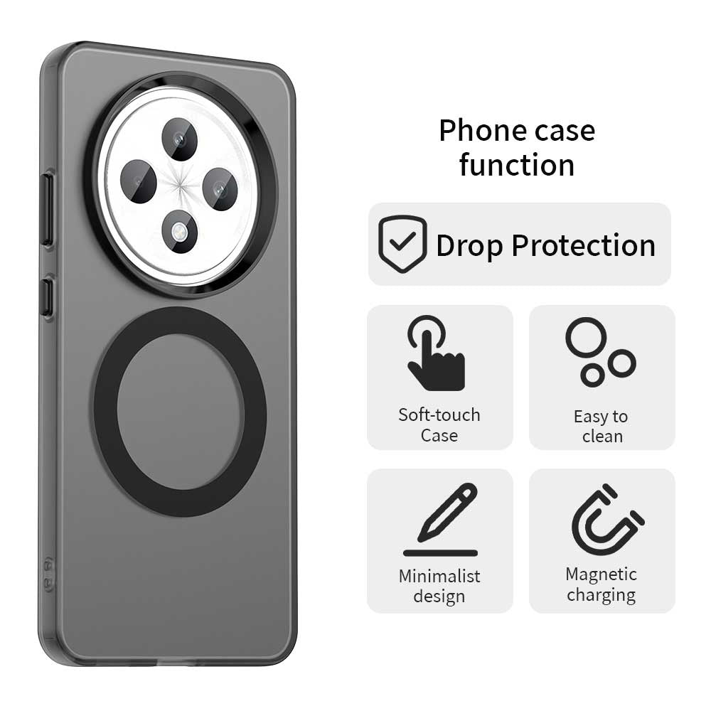 MagSafe ovitek za Oppo Reno12 FS 5G / Reno12 FS 4G / Reno12 F 4G, Techsuit, CandyCase, Črn