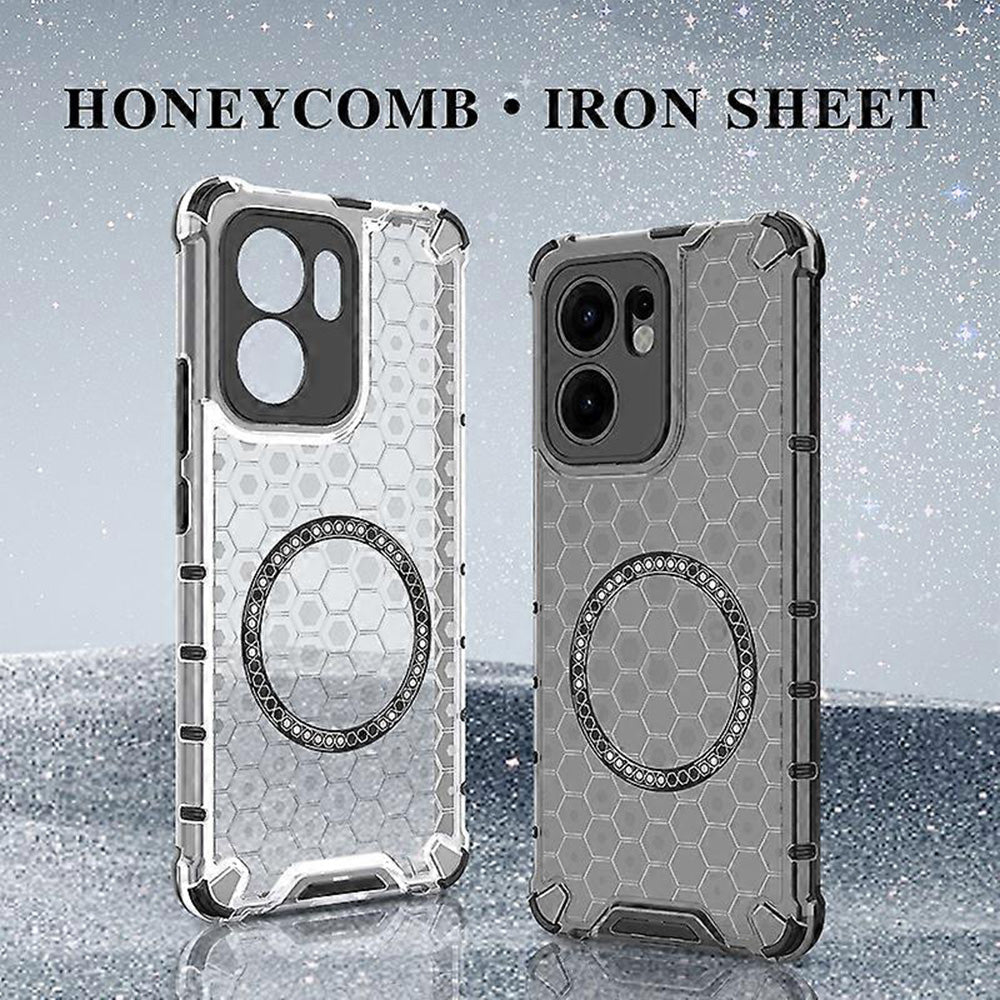 MagSafe ovitek za Oppo Reno13 FS 5G / Reno13 F 4G / Reno13 F, Techsuit, HoneyComb Shield, črn