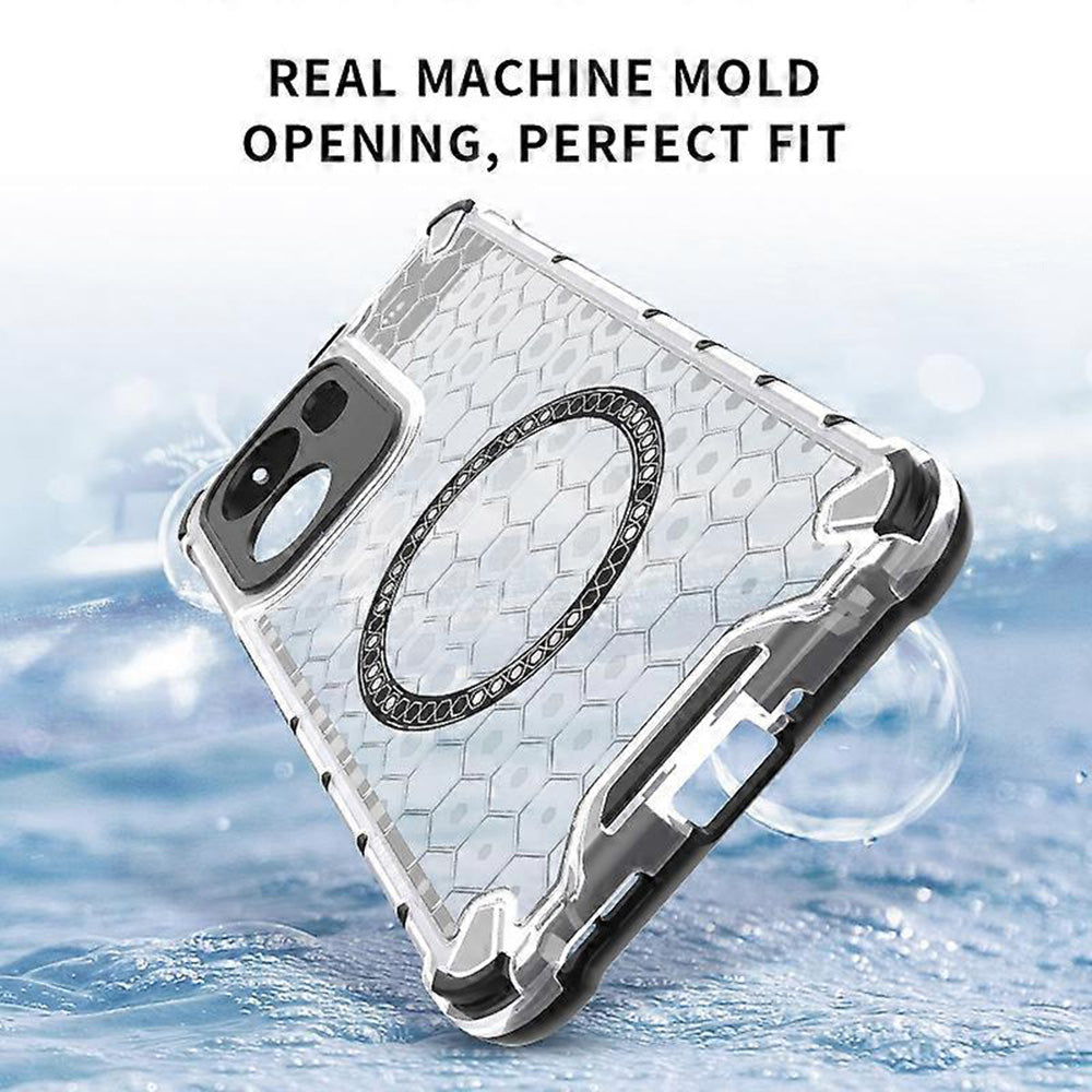 MagSafe ovitek za Oppo Reno13 FS 5G / Reno13 F 4G / Reno13 F, Techsuit, HoneyComb Shield, črn