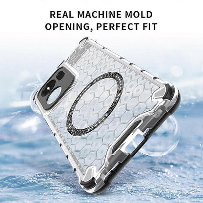 MagSafe ovitek za Oppo Reno13 FS 5G / Reno13 F 4G / Reno13 F, Techsuit, HoneyComb Shield, črn