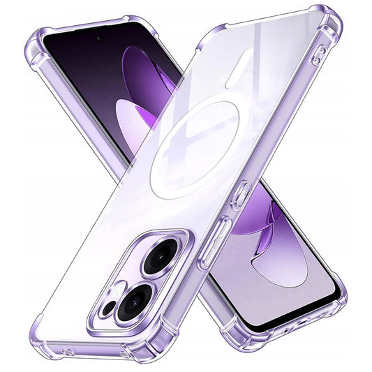 MagSafe ovitek za Oppo Reno13 FS 5G / Reno13 F 4G / Reno13 F, Techsuit, odporen na udarce, prozoren