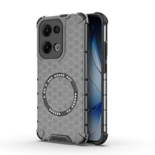 MagSafe ovitek za Oppo Reno13, Techsuit, HoneyComb Shield, Črn