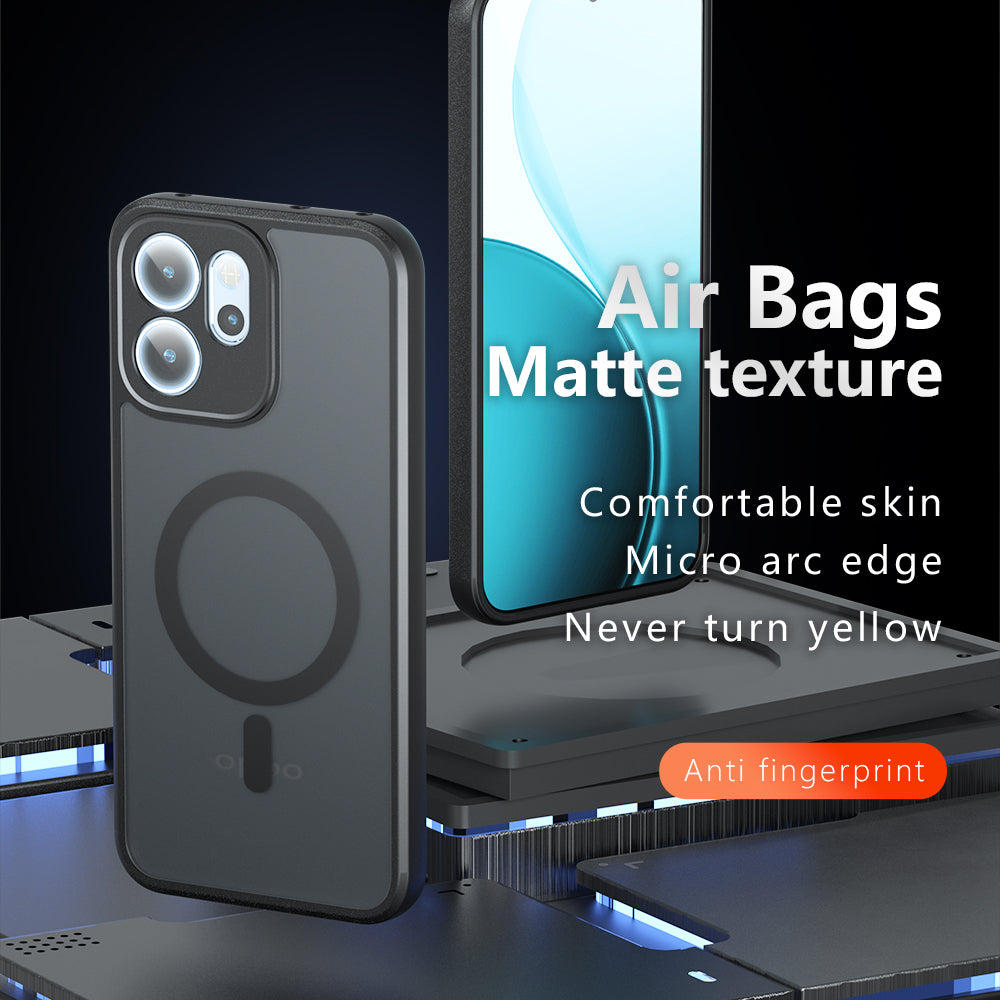 MagSafe ovitek za Oppo Reno14 FS 5G / Reno14 F, Techsuit, PureFrost, mat črn