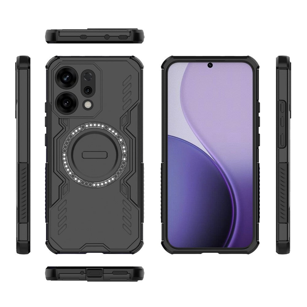 MagSafe ovitek za Oppo Reno14, Techsuit, ArmorMag, Črn