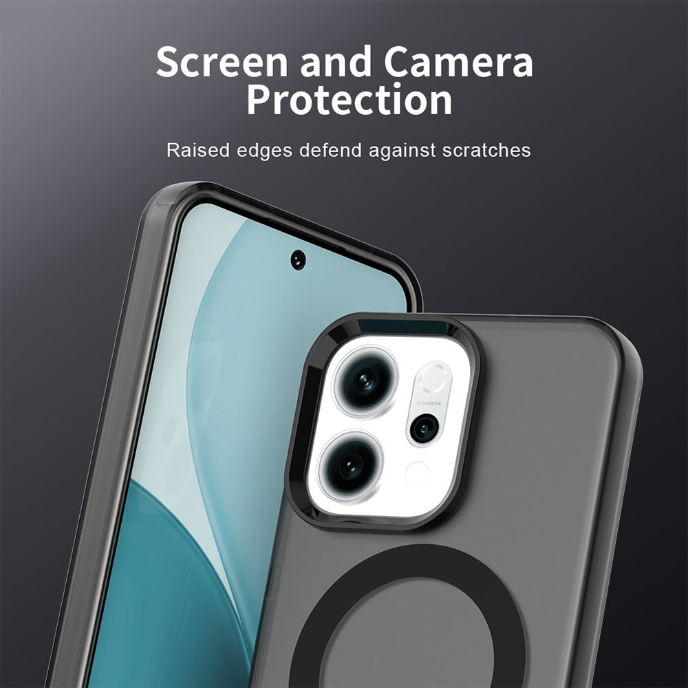Ovitek MagSafe za Oppo Reno14, Techsuit, CandyCase, Črn